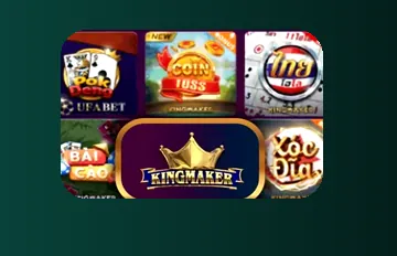 โลโก้ค่ายเกม Kingmaker ที่มีตัวอย่างในล็อบบี้ nextspin
